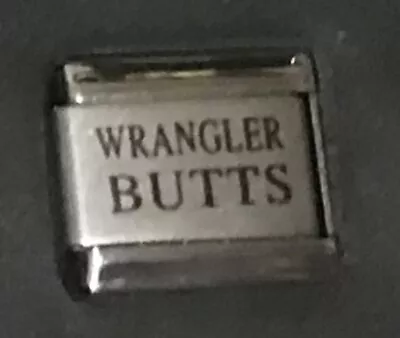 Wrangler Butts ITALIAN CHARM Link 9MM K37 • $12