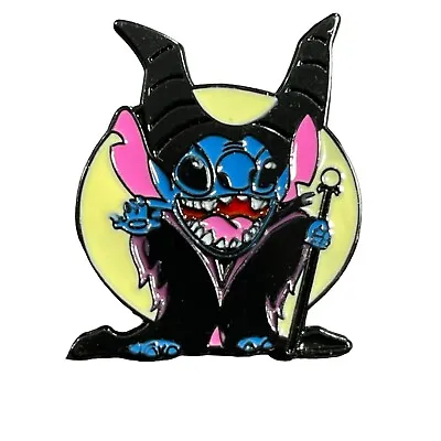 Stitch Maleficent Lapel Pin Villain Staff Brooch Pin Accessories Jewelry Badge • $13