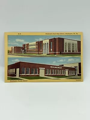 Huntington East High School Trades Schools W Va Postcard • $10