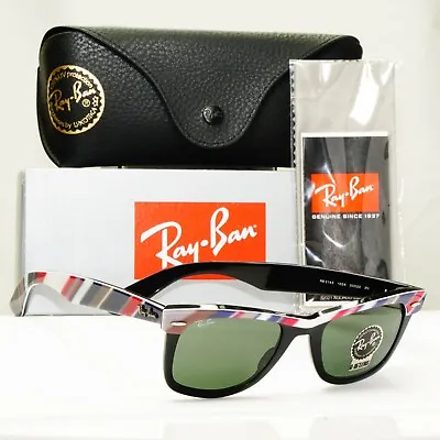 Ray-Ban Rare Prints Wayfarer II Mens Designer Sunglasses RB 2143 1034 22866 • $176.17