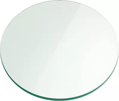 24  Inch Round Glass Table Top 1/4  Thick Flat Polish Edge Tempered By • $107.99