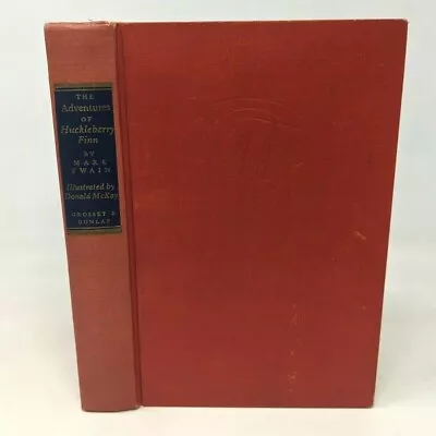 VTG 1948 The Adventures Of Huckleberry Finn Mark Twain Grosset & Dunlap HC DB21 • $29.33