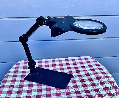 Vintage Industrial Light / Magnifier • $68