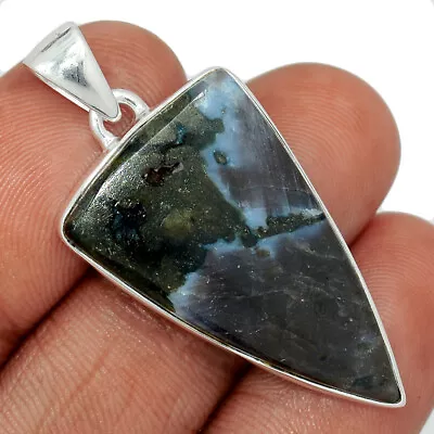 Natural Mystic Merlinite Crystal - Madagascar 925 Silver Pendant Jewelry CP32114 • $15.99