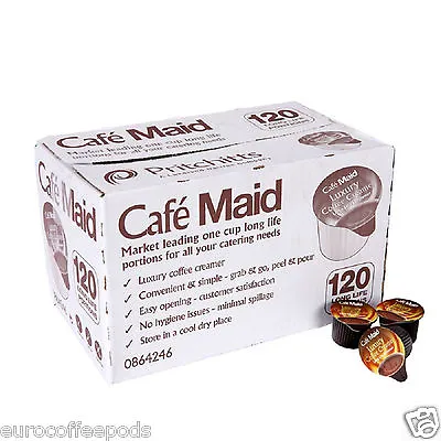 120 Cafe Maid Coffee Creamer Individual Portions  • £12.39