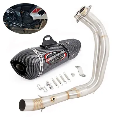YZF R7 2021-2024 For Yamaha MT-07 Whole System Exhaust Header Pipe Muffler Tips • $235