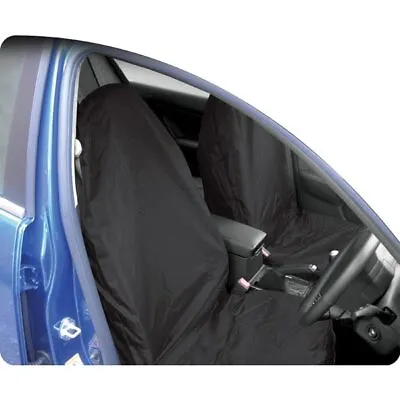 Streetwize HDFBKSC Heavy Duty Front Car Seat Protector Pair Black Waterproof • £25.09