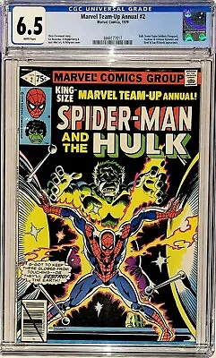 Marvel Team-Up Annual #2 (Marvel 1979) CGC 6.5 Spider-Man Hulk Super Soldiers • $47.14