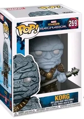 Rare Vaulted Funko Pop Vinyl Thor Ragnarok Korg #269 With Protection • $58.90