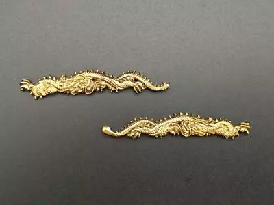Menuki Japan Ms36 Japanese Sword Fittings Dragon Copper Metalwork Koshirae Art • $104.21