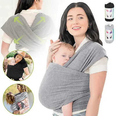 Infant Sling Strap Baby Stretchy Carrier Wrap Newborn Carrier Pouch Hands Free • £12.90