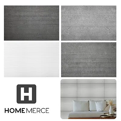 Panel Wall STRIPES Concrete Effect Covering Panels Ceiling Lightweight HomeDecor • £237.96