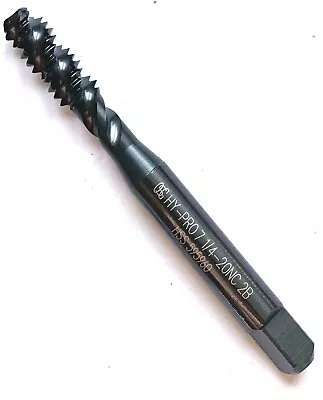 1/4-20 Hypro-7 3flute Spiral Flute Bottoming Tap Black Oxide Osg 2985601 -new • $8.95