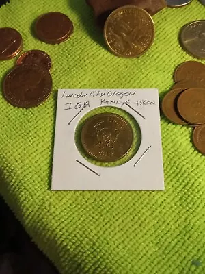 IGA Bear Chip Kenny's Cash Lincoln City OR Coin Token 24mm (G1B-DTKN-CBR) • $3.99