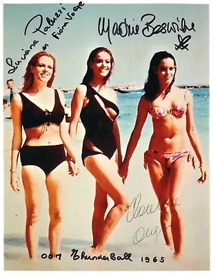 MARTINE BESWICK PALUZZI MOLLIE PETERS THUNDERBALL  SIGNED PHOTO 10x8 WITH COA • £145