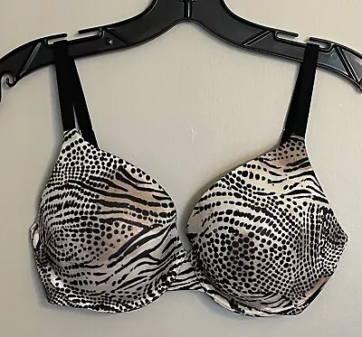 Victorias Secret 32DD Biofit Demi Uplift Animal Print With Bling Bra • $16