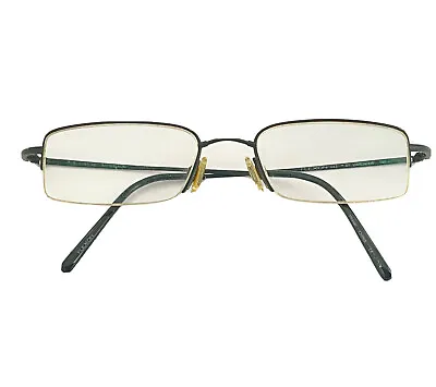 FLEXON Titanium By MARCHON Eyeglasses Frame Half Rimless 51-19-140 Black Satin • $29