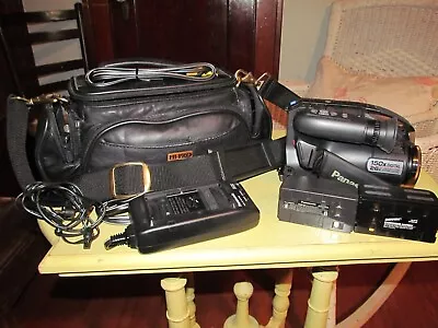 Panasonic PV-L679D Palmcorder VHS-C Camcorder Video Camera - Leather Case • $39