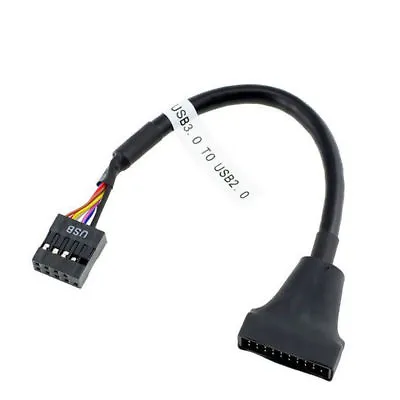 £3.39 • Buy 19/20 Pin USB 3.0 Male To 9 Pin USB 2.0 Female Motherboard Header Cable Adapter
