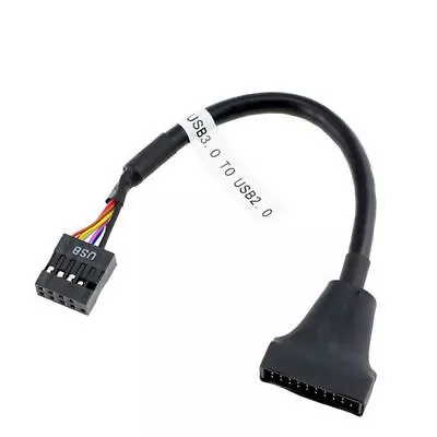 £3.39 • Buy 19/20 Pin USB 3.0 Male To 9 Pin USB 2.0 Female Motherboard Header Cable Adapter
