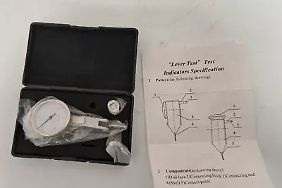 Lever Test Indicator 7 Jewels 0.03 X 0.0005  White Face Dial Test Indicator • $29.99