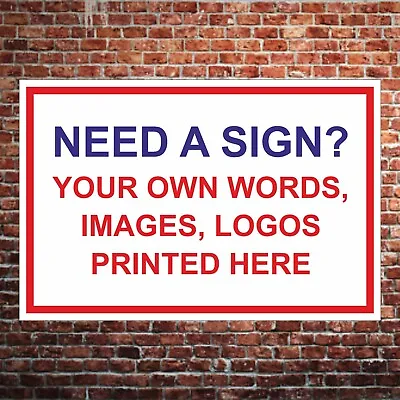 £150 • Buy Custom Made Personalised Sign Designed For You -Any Size Colours Text Logo Image