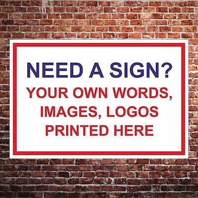 £150 • Buy Custom Made Personalised Sign Designed For You -Any Size Colours Text Logo Image