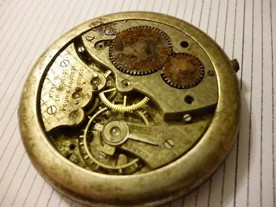 Movado Surete Pocket Watch Movement 15 Jewels 4 Adjusts Swiss Made Balance Ok • $69