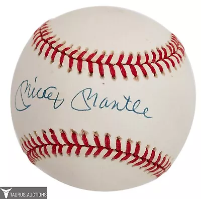 Yankees HOF Mickey Mantle SWEET SPOT Signed / Autographed Baseball - JSA LOA • $670