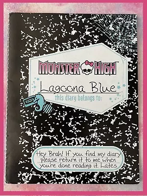 MONSTER HIGH Diary Booklet 1st Wave Lagoona Blue 2009 • $13.50