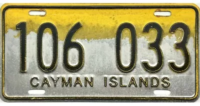 *99 CENT SALE*  2000s Cayman Islands License Plate #106 033 No Reserve • $26