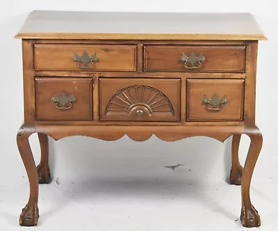 Bench Made Solid Mahogany Chippendale Style Lowboy Dresser Williamsburg Style • $469