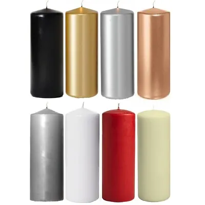 4 X Classic Candles Church Pillar Candles (Large) (7cm X 20cm) Tall Candles • £14.99