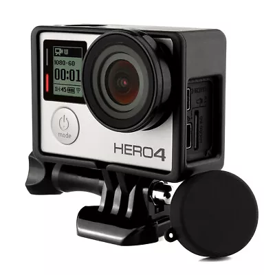 For GoPro Hero 3 3+ 4 Frame Mount Protective Housing Case + UV Filter + Lens Cap • $4.99