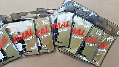 Two Packs L👀K Kamasan ANIMAL Barbed Spade Hooks Mixed Sizes 8 To 20 ALL SIZES • $4.48