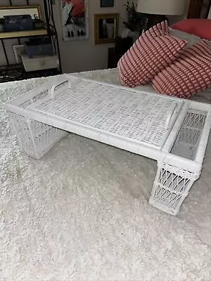 Vintage BoHo Wicker Bed Tray • $39