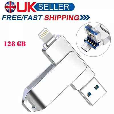 OTG Rotate Flash Drive Memory Stick Extended Disk For IPhone Ipad PC Android 2TB • £12.99