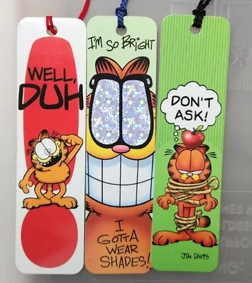 Vintage Garfield Bookmark Lot Of 3 • $8.99