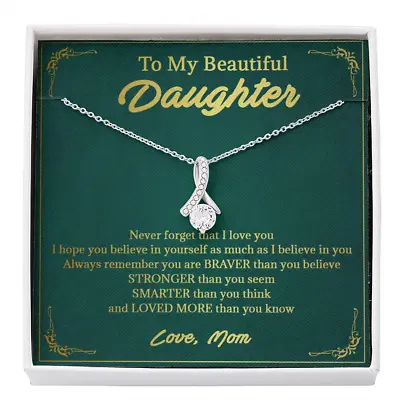 Necklace To My Beautiful Daughter Perfect Gift For Daughter I Love You More • $28.99