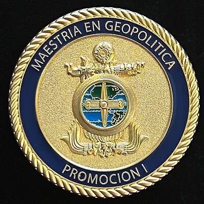 Maestria En Geopolitica Promotion I Mexico Navy Challenge Coin • $16