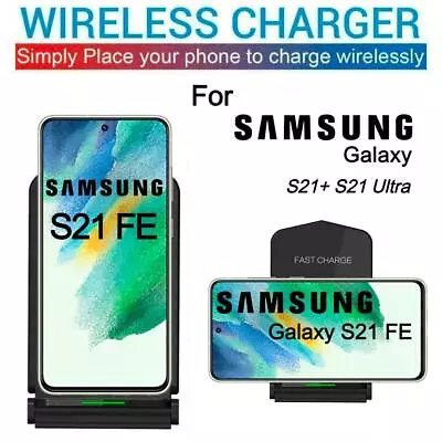 Wireless Fast Charge Dock Station For Samsung Galaxy S21 S21+ S21 Ultra 5G • £7.45