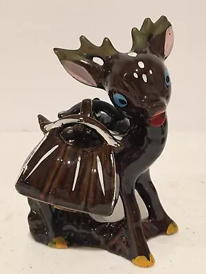 Vintage Elvin Japan Deer & Saddle Bags Salt & Pepper Shakers Hard To Find • $31.99