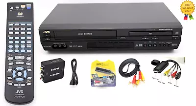 JVC DVD VCR Player Converts VHS To Digital File By USB 2.0 Capture Converter • $148.99
