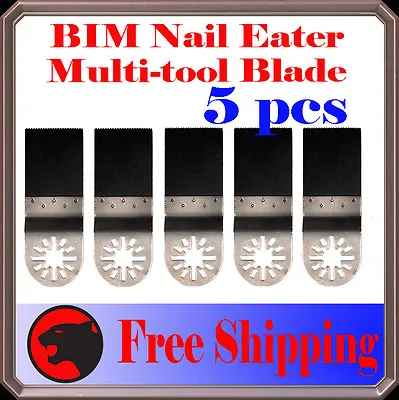 5 Pc Nail Eater Oscillating Multi Tool Saw Blade For Ridgid Ryobi Jobmax Genesis • $12.95