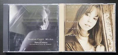 Mariah Carey - My All/ Breakdown / Anytime You Need A Friend 2 (2 Maxi Cd Lot) • $17.50