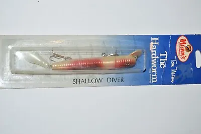 Older Mann's Lure The Hardworm 4  Shallow Diver Reddish Brown Back Pearl Tail • $12.95
