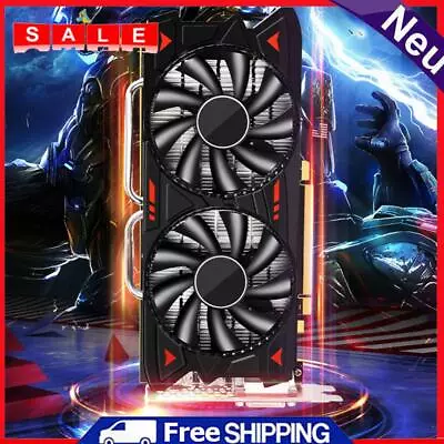 RX580 8G Gaming Graphics Card GDDR5 Graphics Processor Card 256bit Dual Fan 6Pin • $170.05