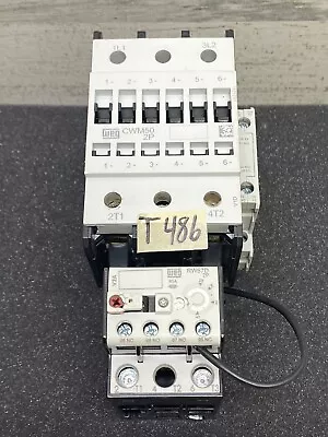 WEG CWM50 Contactor / RW67-2D Overload Relay 50 Amp 600v 3 Pole Pre Owned Nice • $95.99