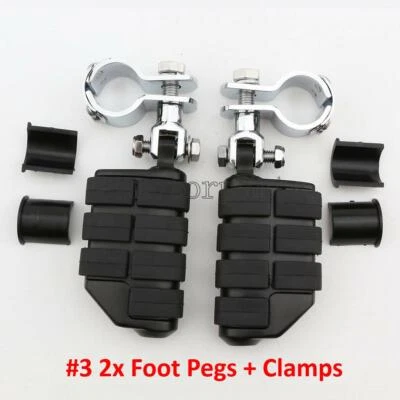 $44.50 • Buy Highway Crash Bar Foot Pegs Clamps For Yamaha V-Star 650 950 1100 1300 Classic