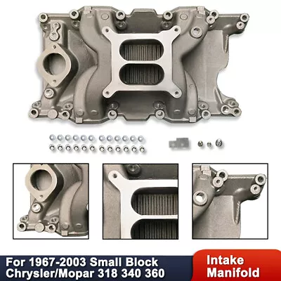 For Chrysler/Mopar Small Block 318 340 360 1967-2003 Air Gap Intake Manifold • $139.68